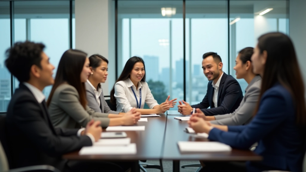 HR professionals in a feedback coaching session learning constructive communication methods