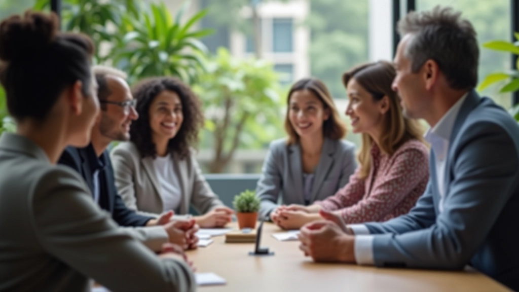 Professionals engaged in meaningful conversation demonstrating effective communication